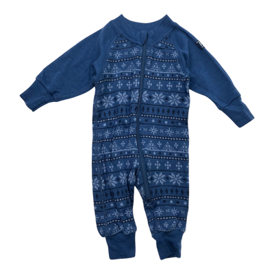 Polarn O. Pyret merino overall, blue | 56cm