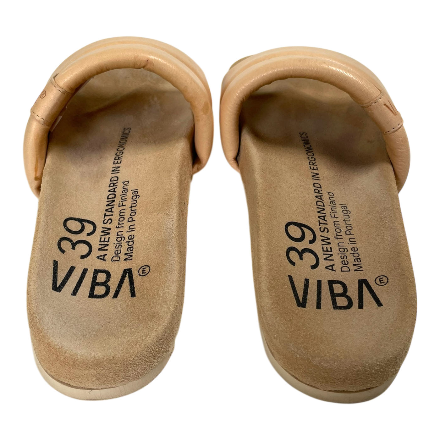 VIBAe Porto leather sandals, desert nude | 39