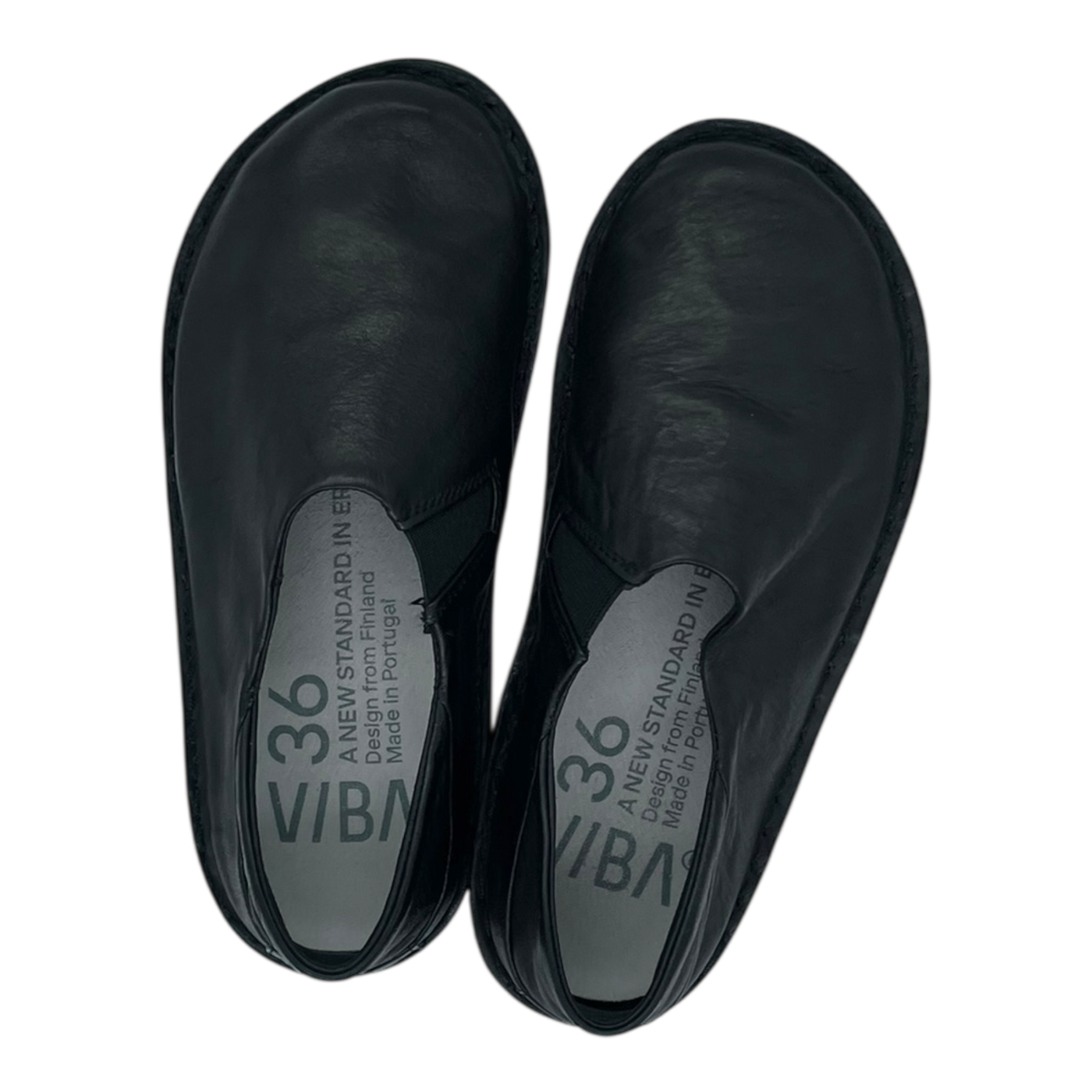 VIBAe Zuma leather shoes, preto black | 36