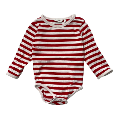 Marimekko vinde stripe body, red & white | 80cm