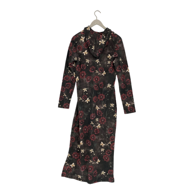 Versonpuoti hooded tricot dress, flowers | woman L