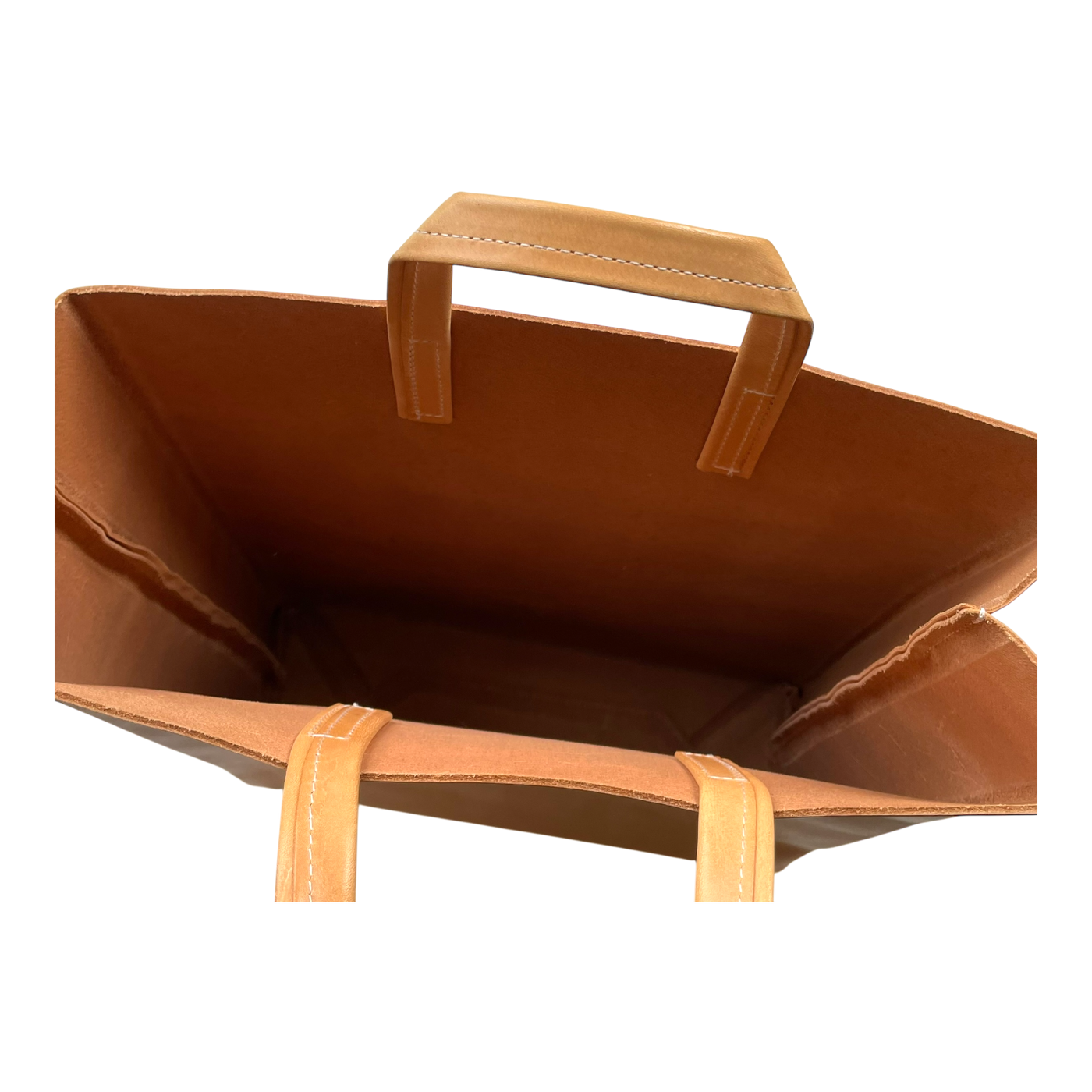 Harold's Bags kraud leather paperbag, caramel