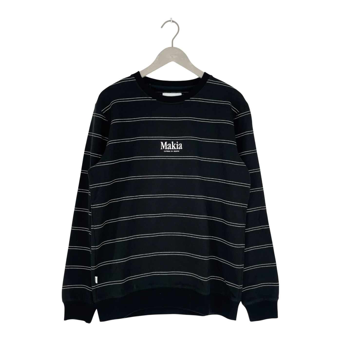 Makia aatos light sweatshirt, stripes | man M