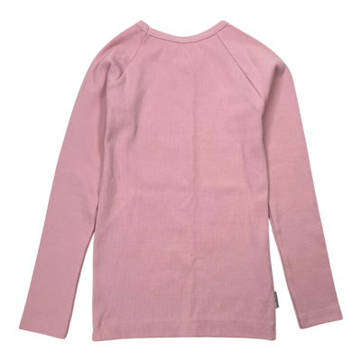 Metsola rib shirt, pink | 134cm