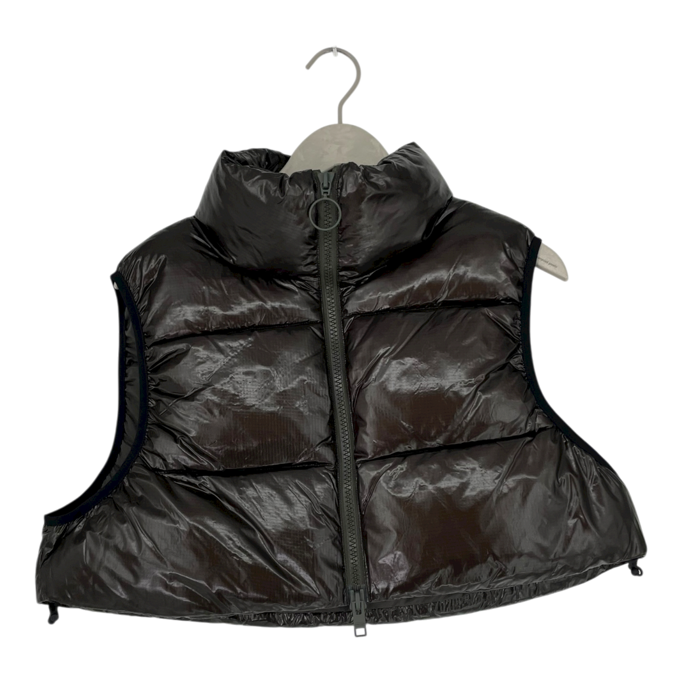 Embassy of Bricks and Logs vienna puffer vest, shiny dark brown | unisex S