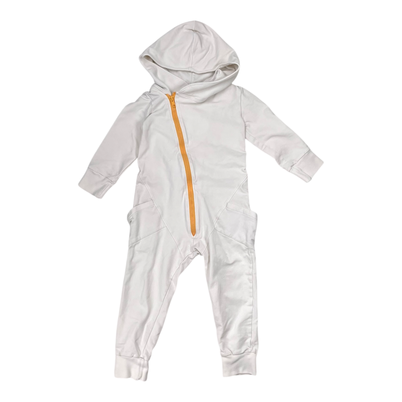Gugguu sweat jumpsuit, white | 104cm