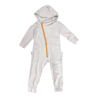 Gugguu sweat jumpsuit, white | 104cm