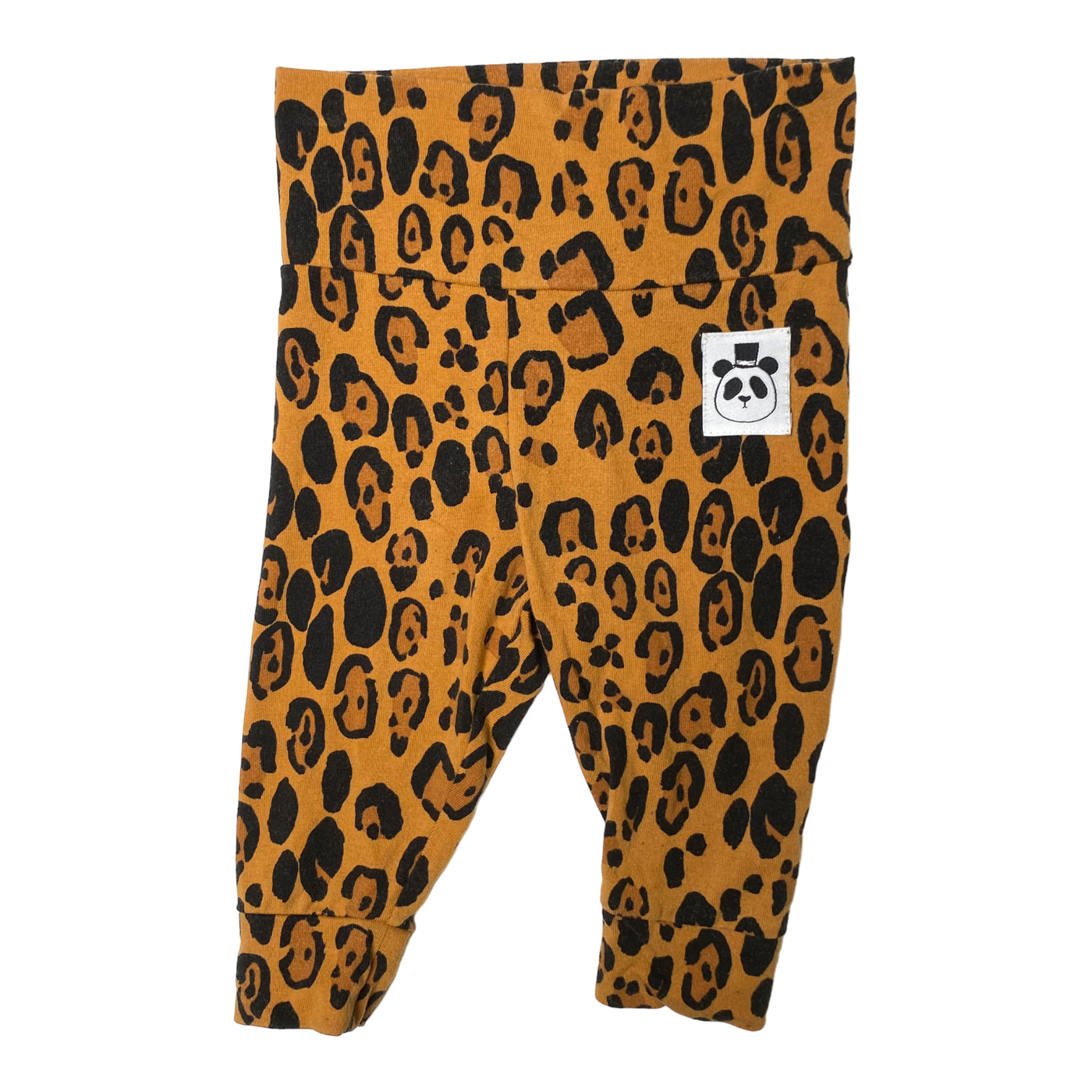 Mini Rodini basic leggings, leopard | 62cm