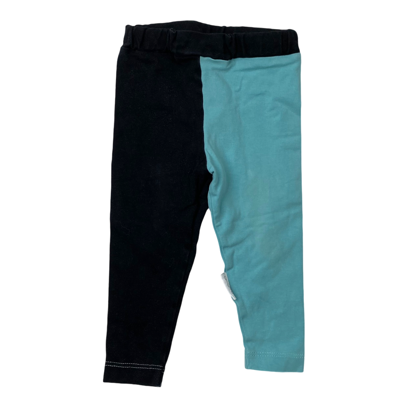 Gugguu block leggings, black and sky blue | 62cm