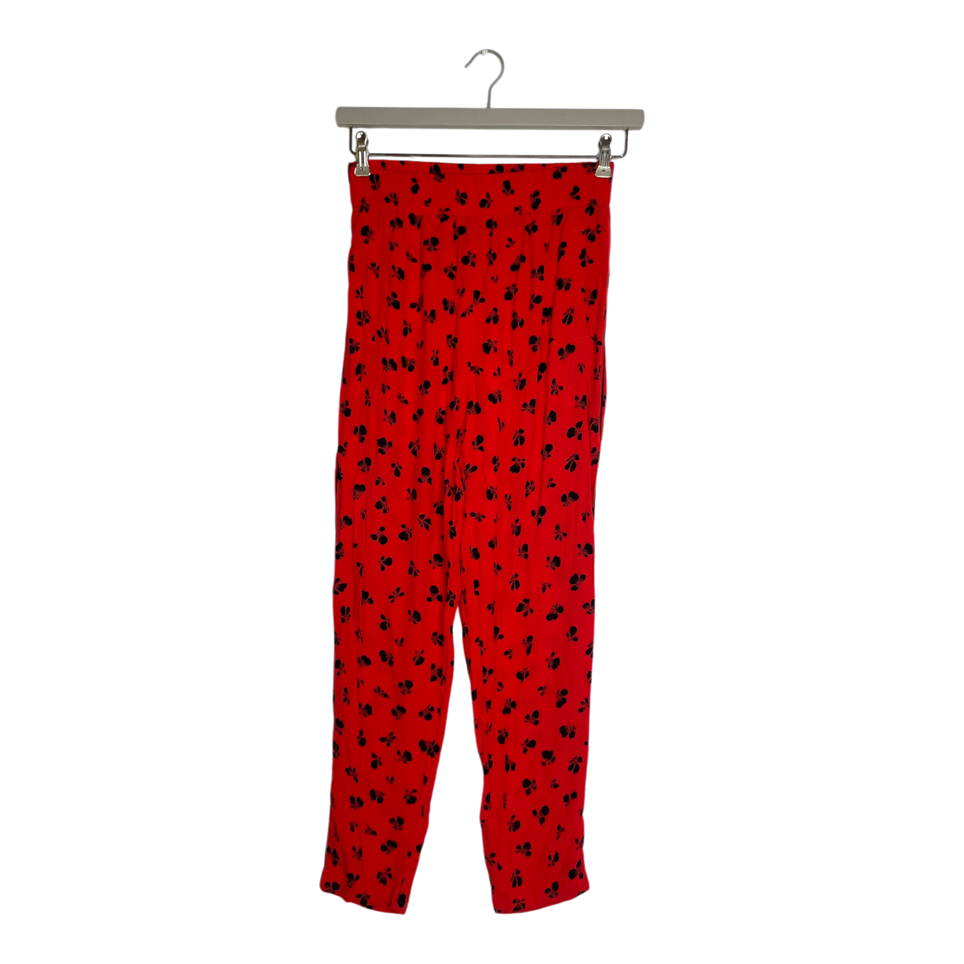 Ganni emory crepe pants, red | woman 36