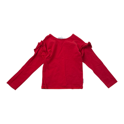 Gugguu frill shirt, red | 86cm