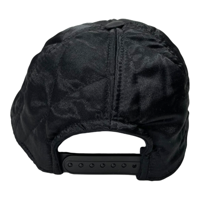 Vimma quilted satin cap, black | onesize