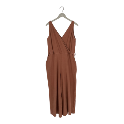 Kaiko wrap jumpsuit, caramel | woman L