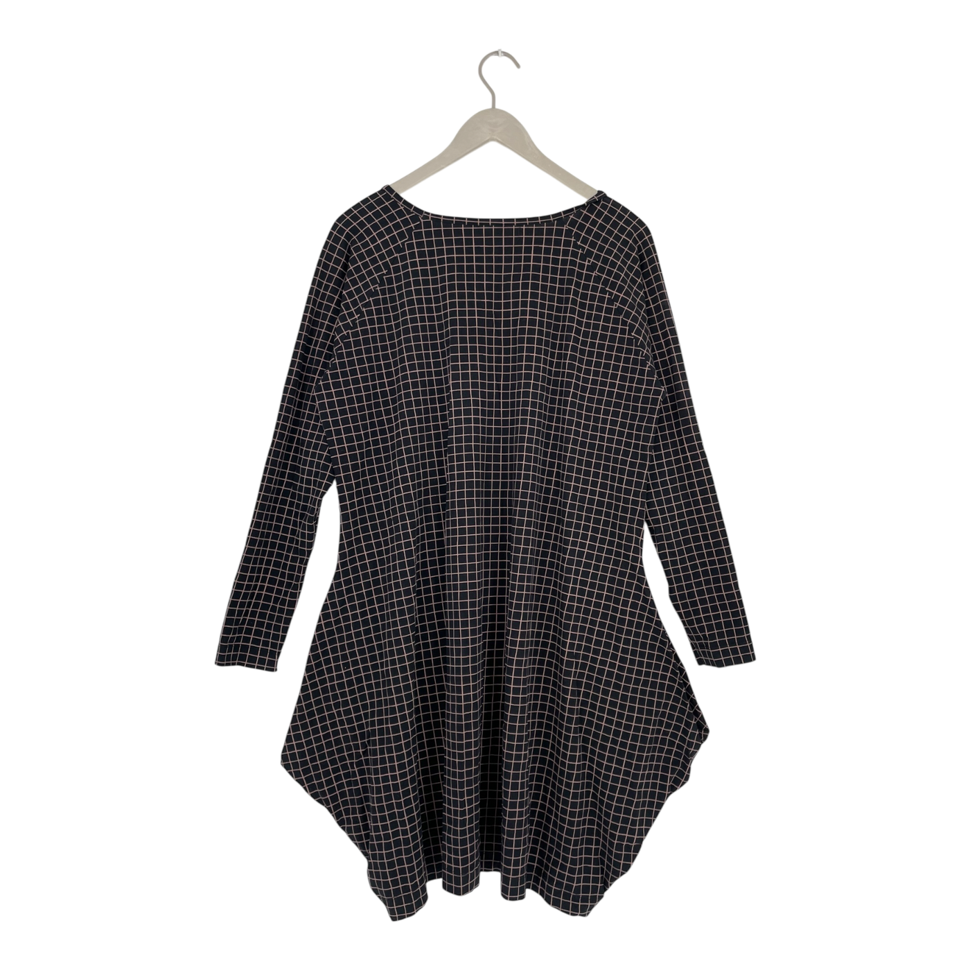 Papu kanto dress, pink grid | woman 2XL