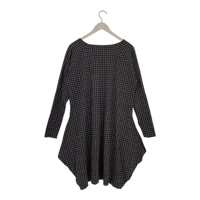 Papu kanto dress, pink grid | woman 2XL