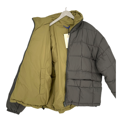 Embassy of Bricks and Logs cawston puffer jacket, black olive | unisex L