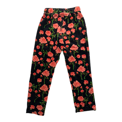 Mini Rodini velour pants, roses | 140/146cm