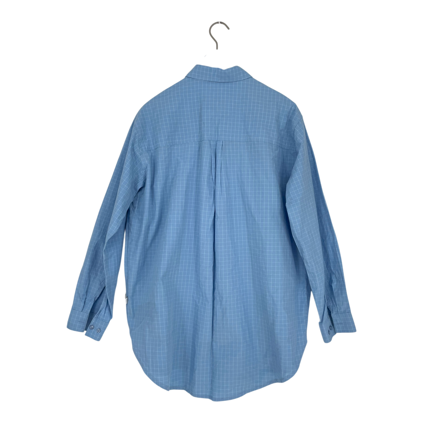 Makia woven shirt, blue grid | man M