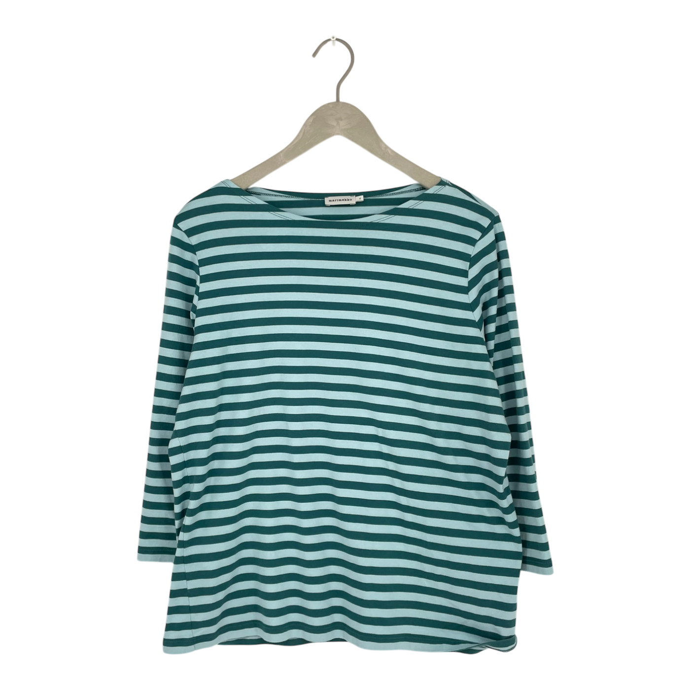 Marimekko ilma stripe shirt, green and blue | woman XL
