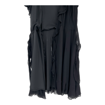 Andiata silk wrap dress, black | woman 38