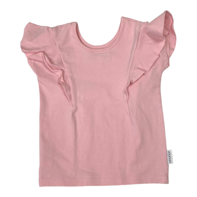 Gugguu frill t-shirt, pink | 86cm