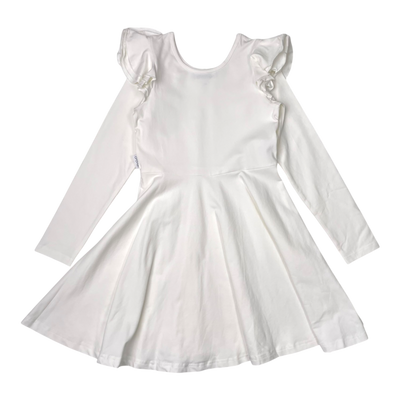 Gugguu frilla dress, white | 134cm