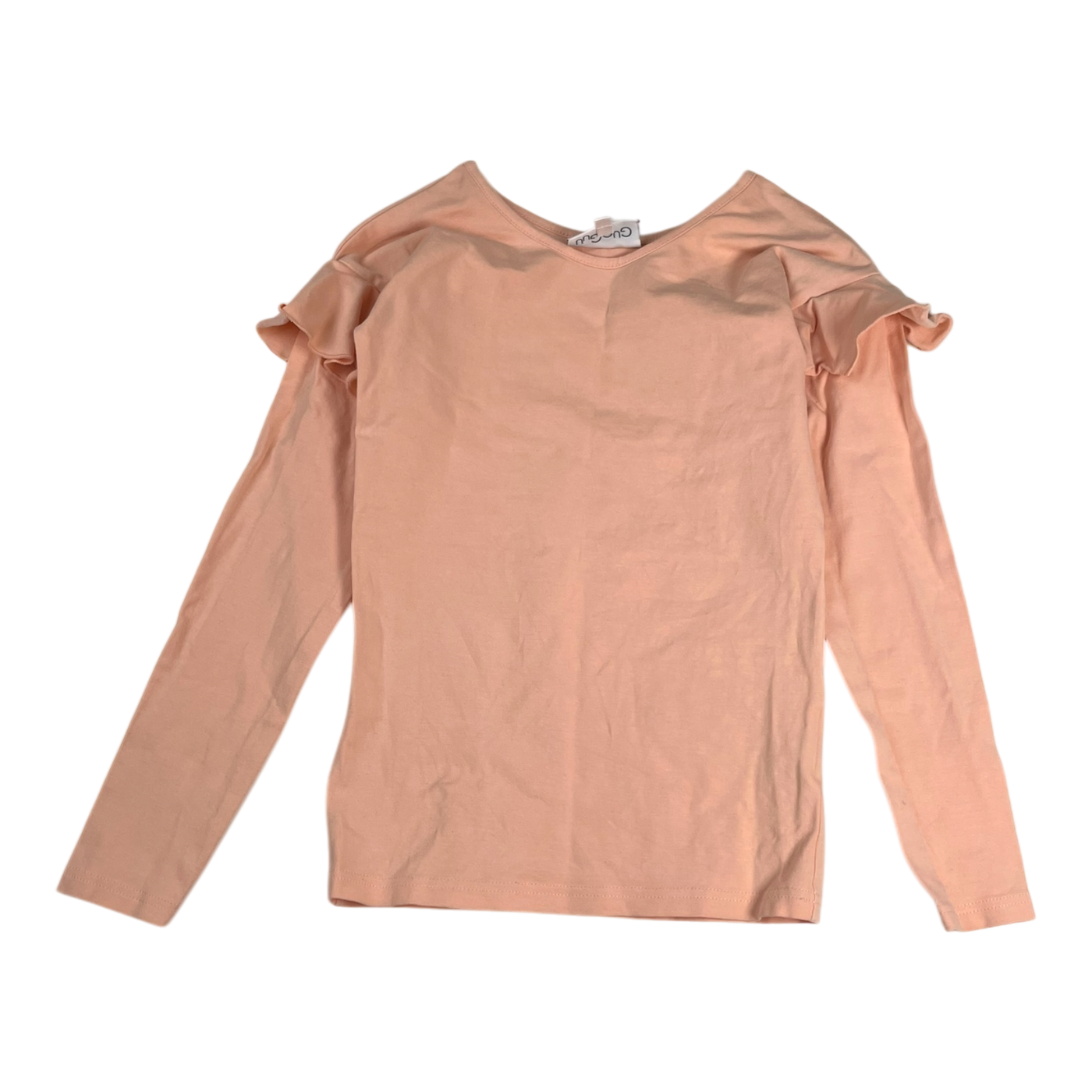 Gugguu frill shirt, pink | 128cm