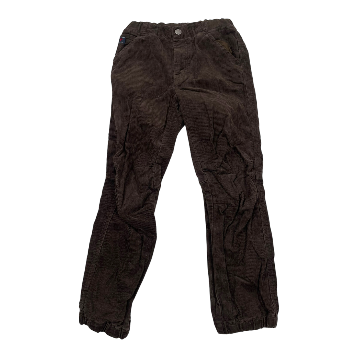 Polarn O. Pyret velvet pants, dark brown | 128cm