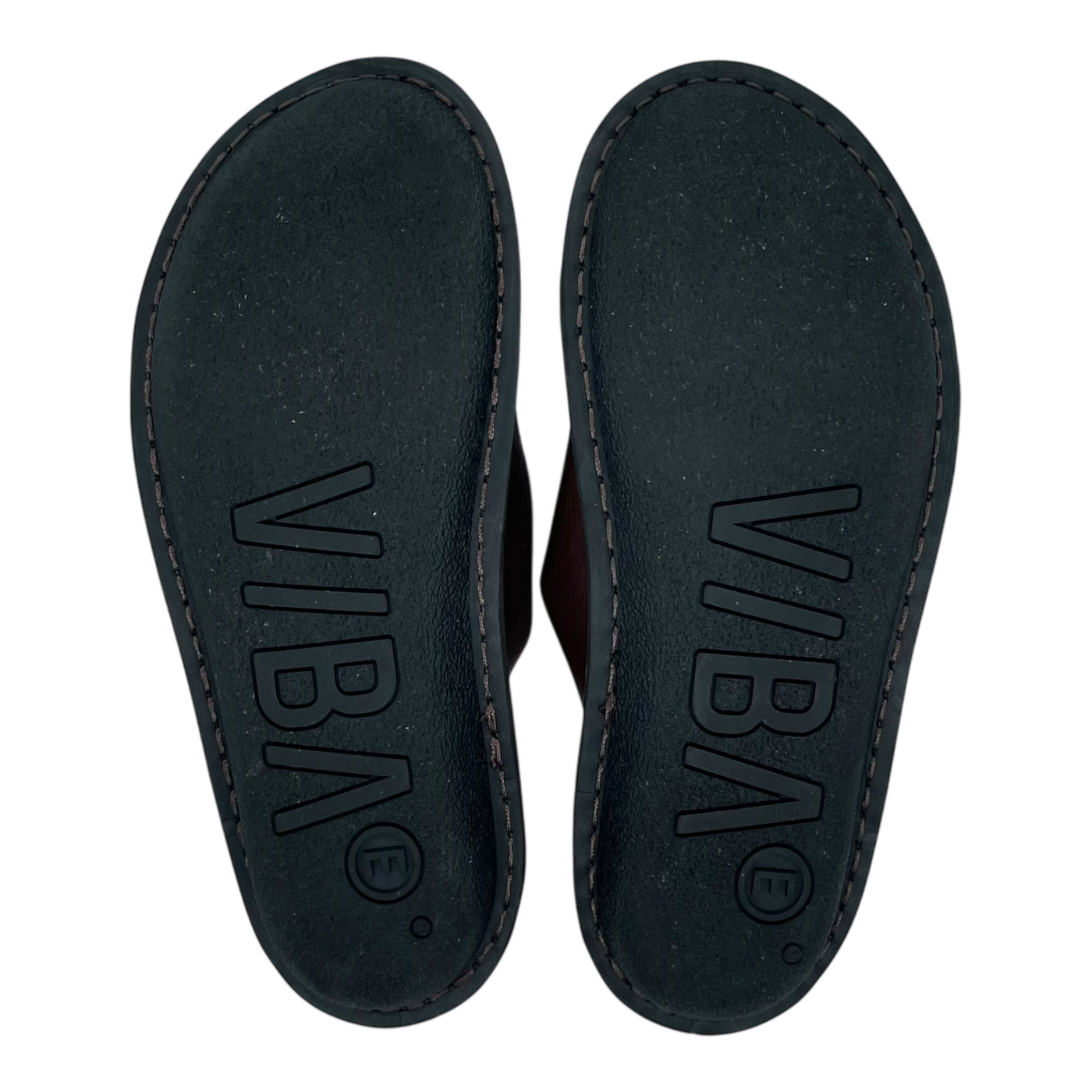 VIBAe Roma leather slippers, cocoa brown | 46