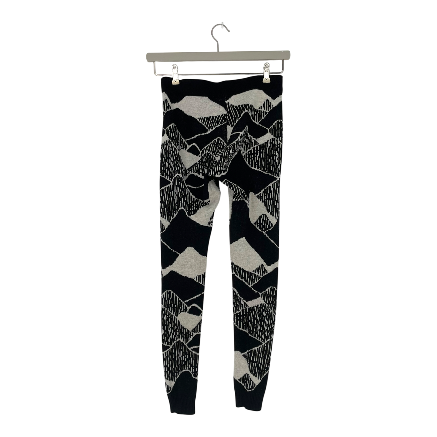 Uhana merino wool leggings, black/white | woman S