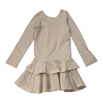Gugguu frilla dress, wheat | 110cm