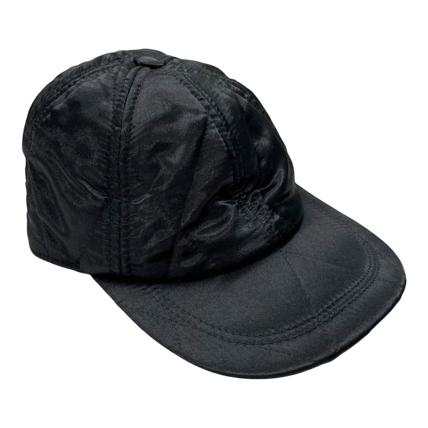 Vimma quilted satin cap, black | onesize