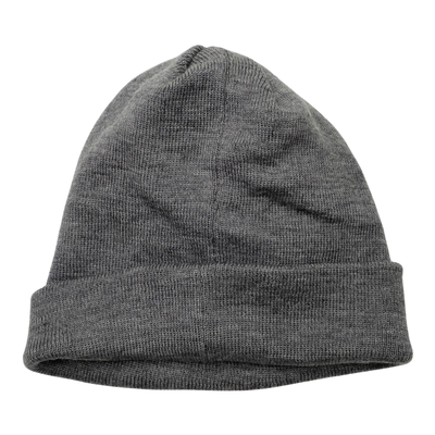 North Outdoor merino wool beanie, grey | adult onesize