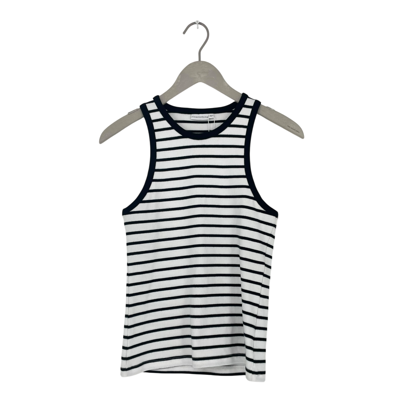 Riva Clothing rib tank, stripes | woman M