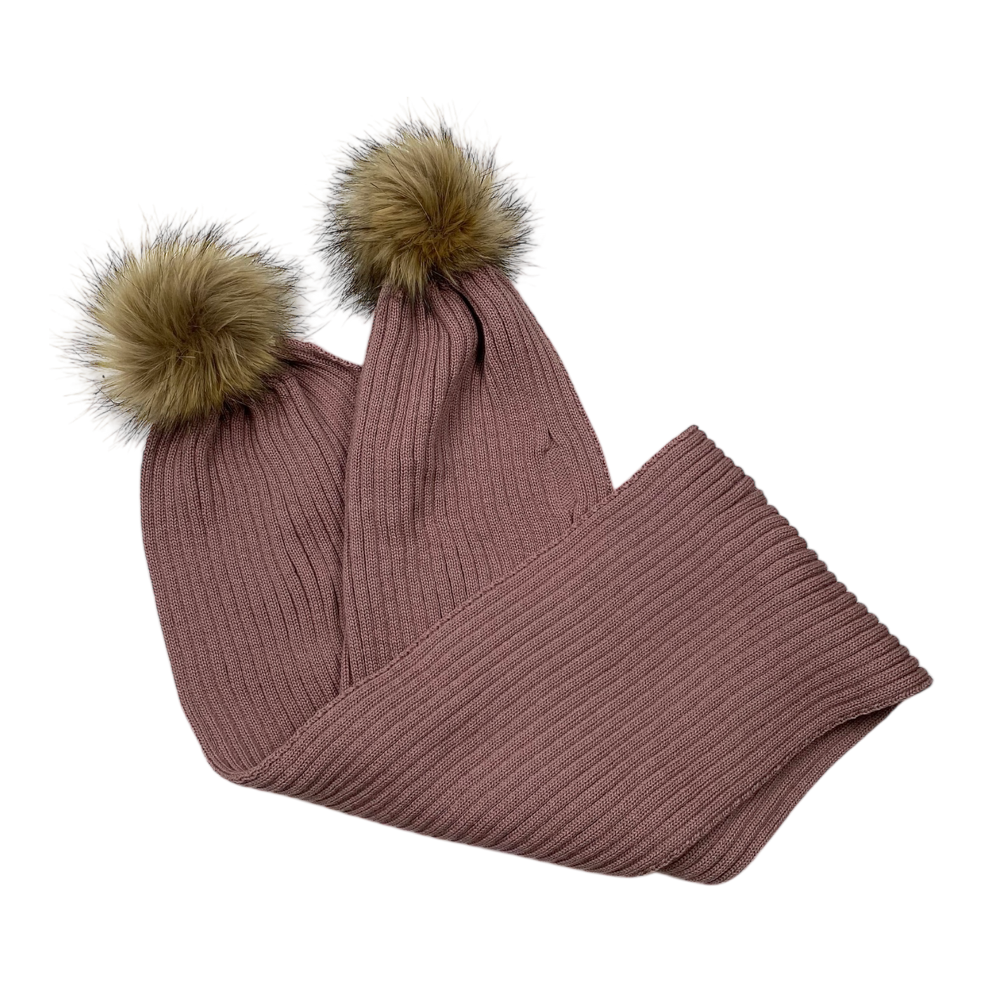 Gugguu merino furry scarf, salmon | kids