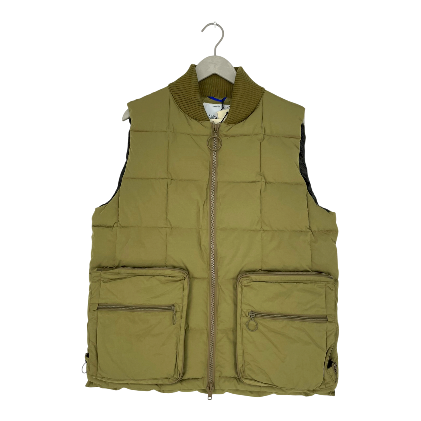 Embassy of Bricks and Logs warwich puffer vest, green | unisex L
