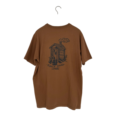 Makia t-shirt, brown | unisex XL