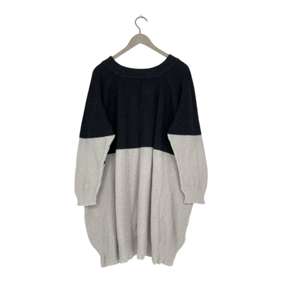 Papu patent knit dress, black/white | woman M/L