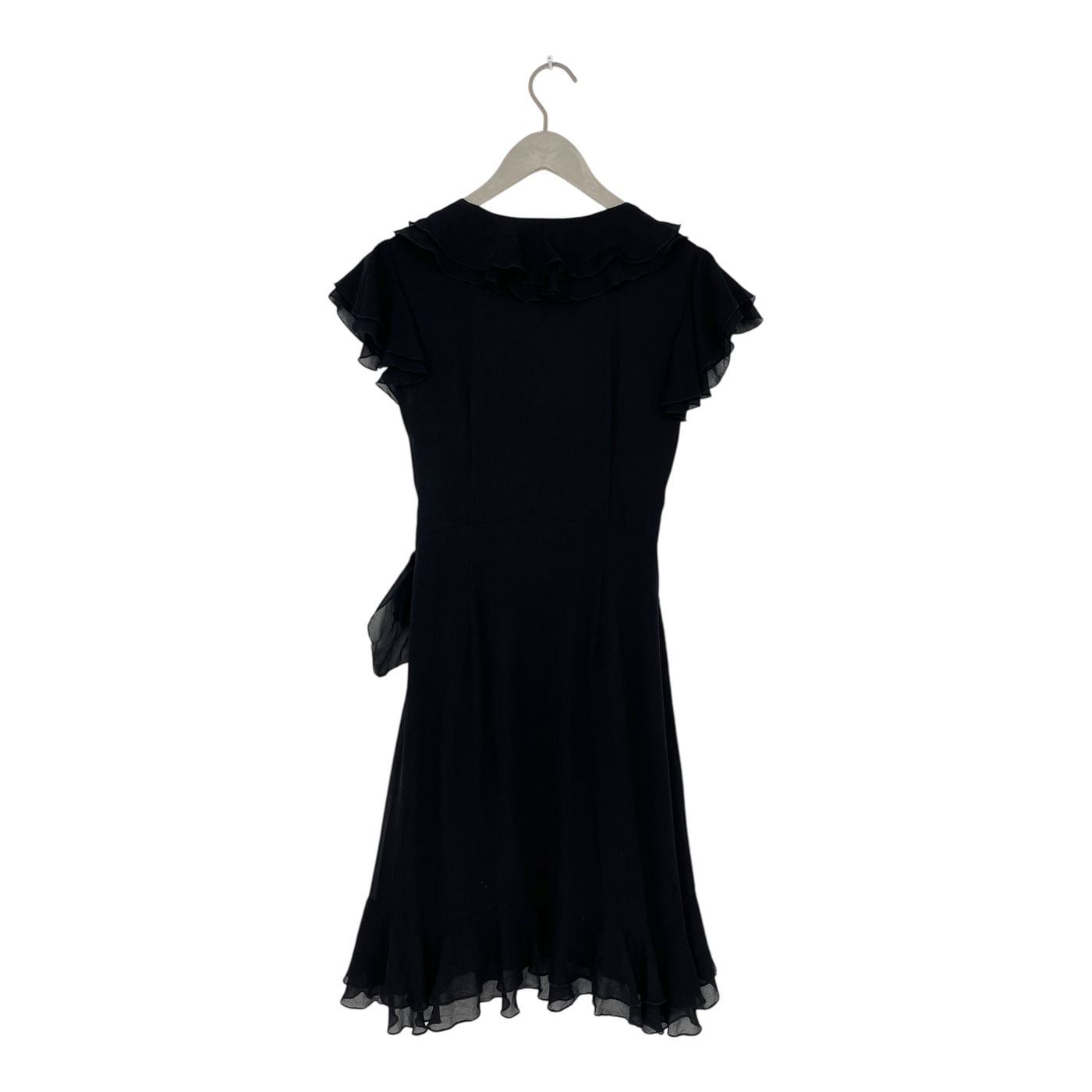 Andiata silk wrap dress, black | woman 38