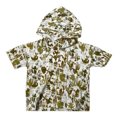 Kaiko hooded t-shirt, cactus | 86/92cm