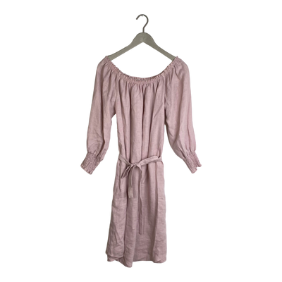 Bypias linen dress, rose | women M