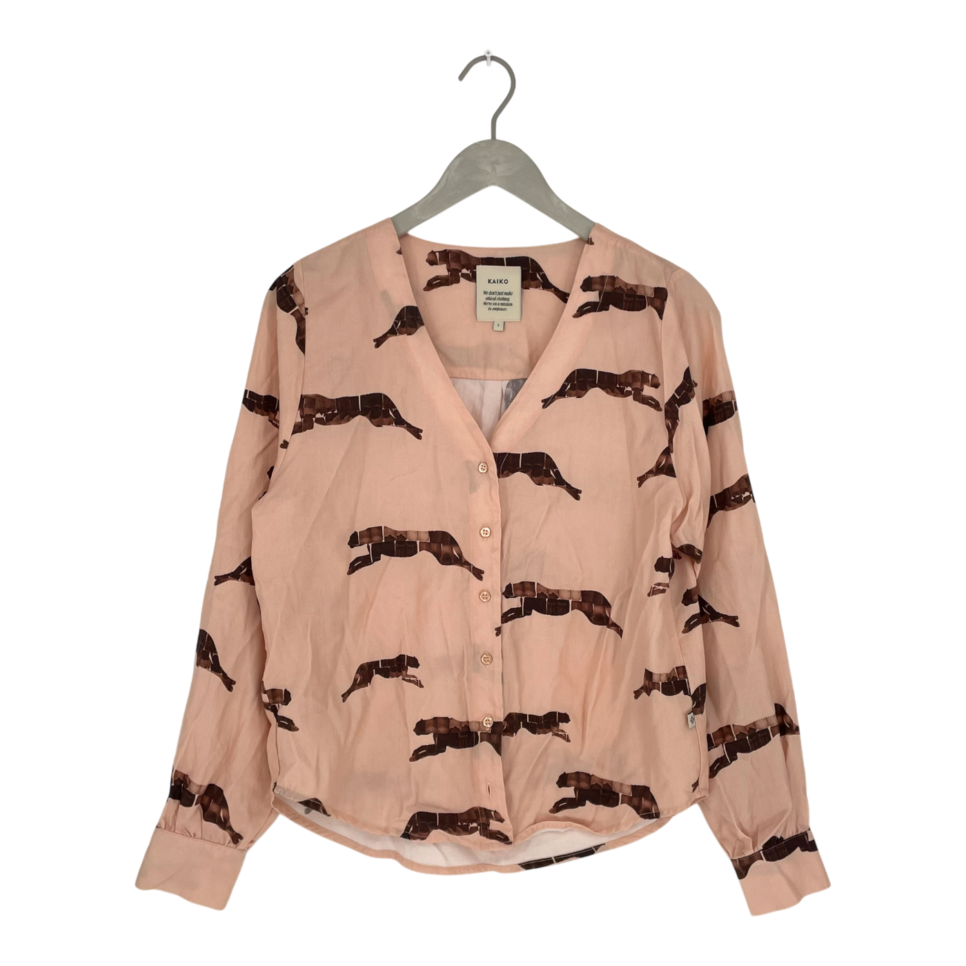Kaiko woven blouse, panther | woman S