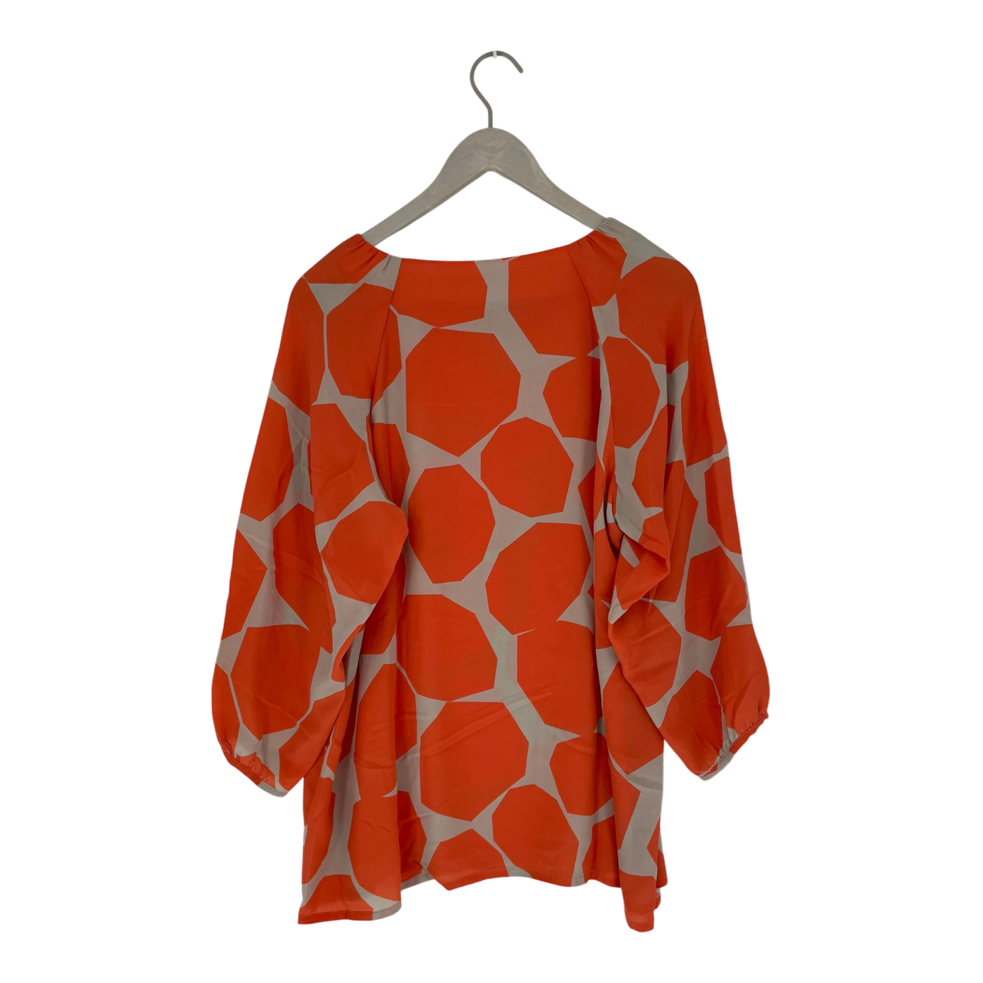 Ritva Falla silk shirt, geometric | woman XL