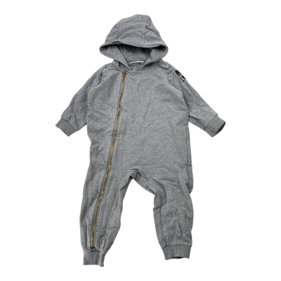 Mini Rodini sweat jumpsuit, grey | 80/86cm
