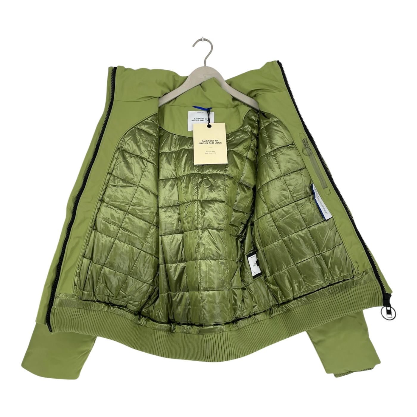 Embassy of Bricks and Logs hardwick jacket, moss green | unisex L