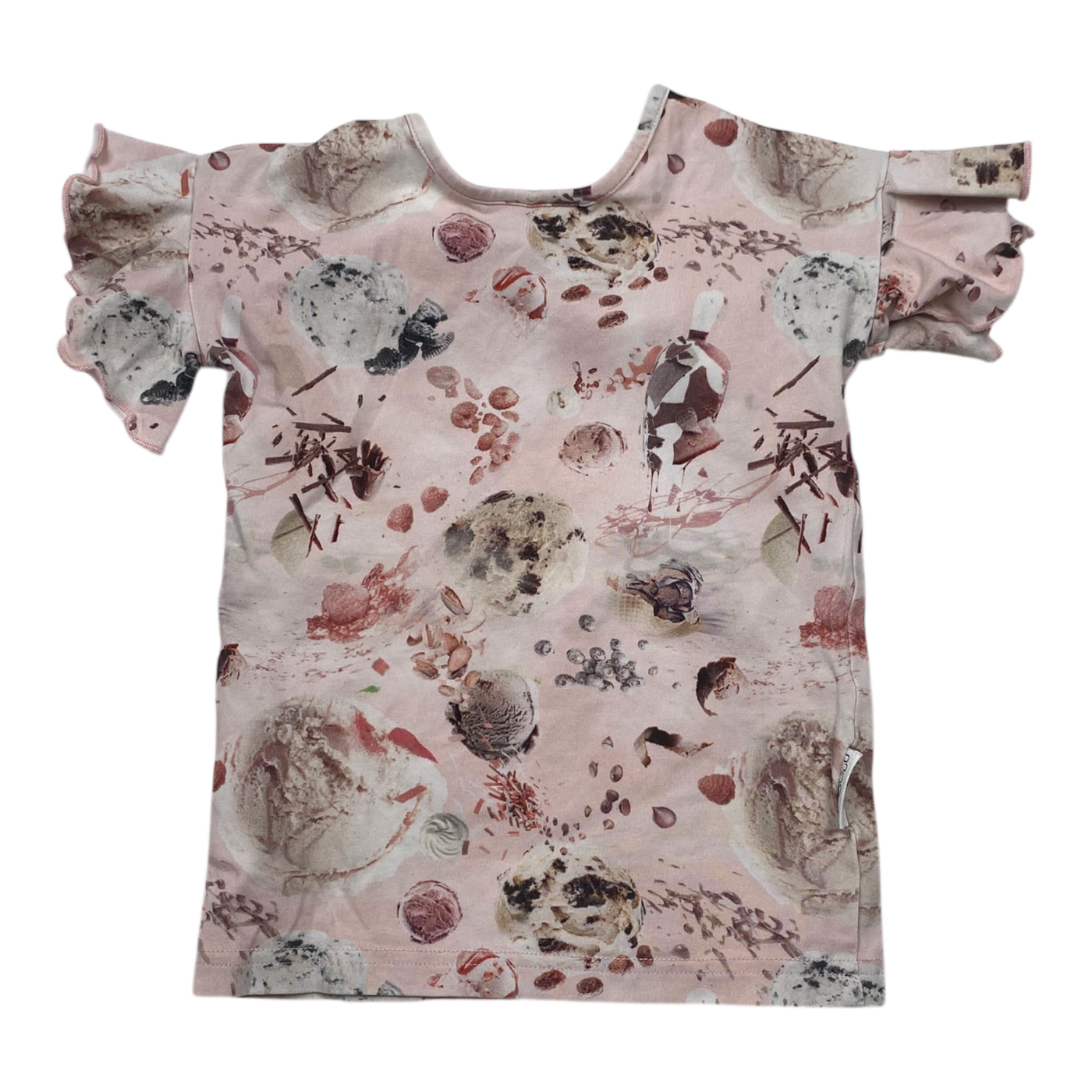 Gugguu frill t-shirt, ice cream | 98cm