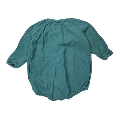 Monkind romper suit, teal | 6-12m