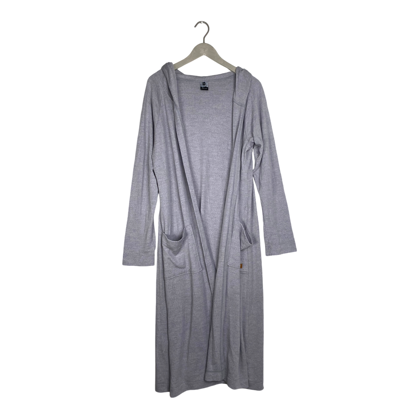 Ommellinen merino long cardigan, light grey | woman XXXL