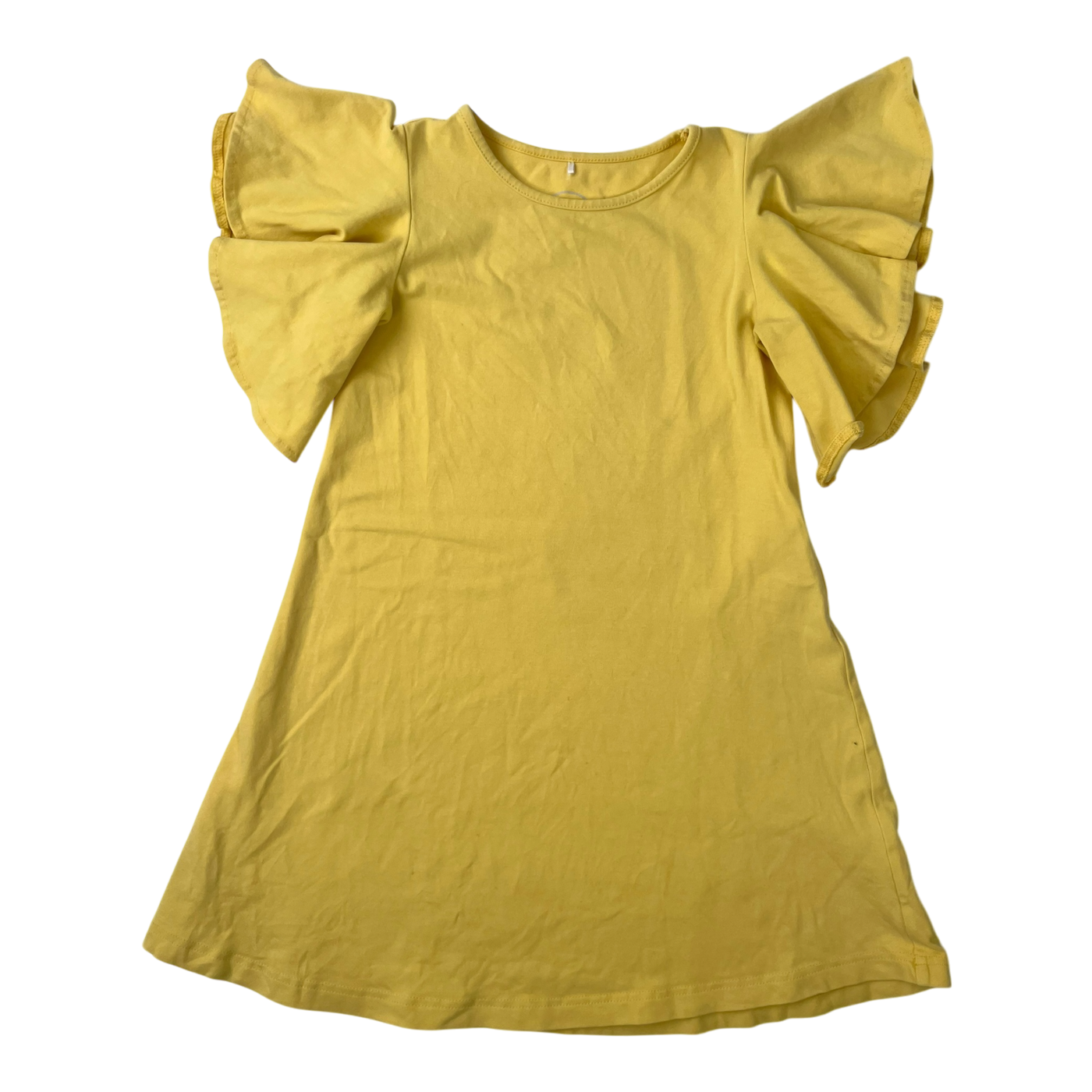 Metsola frill dress, yellow | 110/116cm