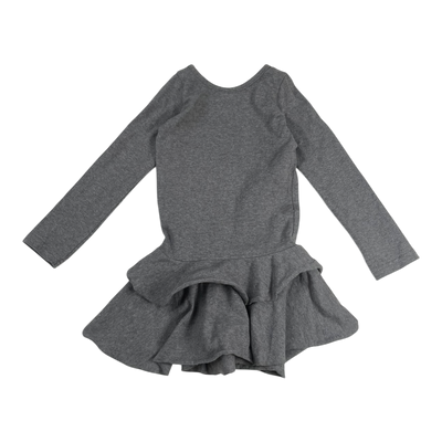 Gugguu frilla dress, dark grey | 86cm